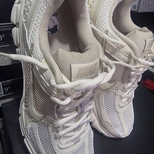 Nike Beige and White Sneakers (Women Size)